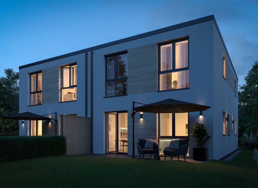 Wiesbaden-Biebrich: Neubau-Doppelhaushälfte am Schlosspark!