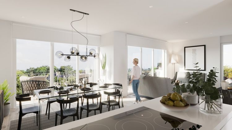 Biebricher Allee: Helle Obergeschosswohnung mit Dachterrasse!